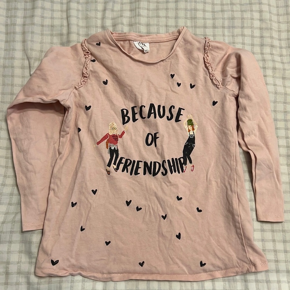 Zara Graphic Kids Long Sleeve Shirt Size 6